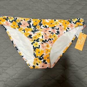 Brand new Kona Sol bikini bottom, multi-color, size M